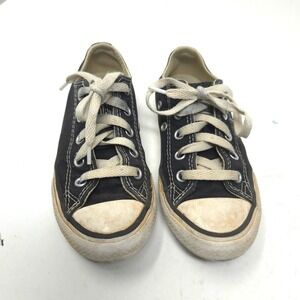 Kids Converse All Star Chuck Taylor Low Top Black Canvas Sneakers Shoes Youth 12